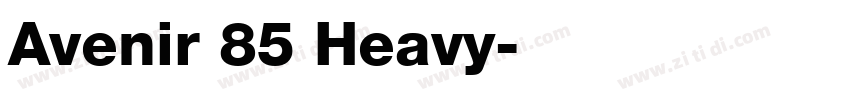 Avenir 85 Heavy字体转换